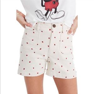Madewell Emmett Shorts in Fresh Strawberries 🍓